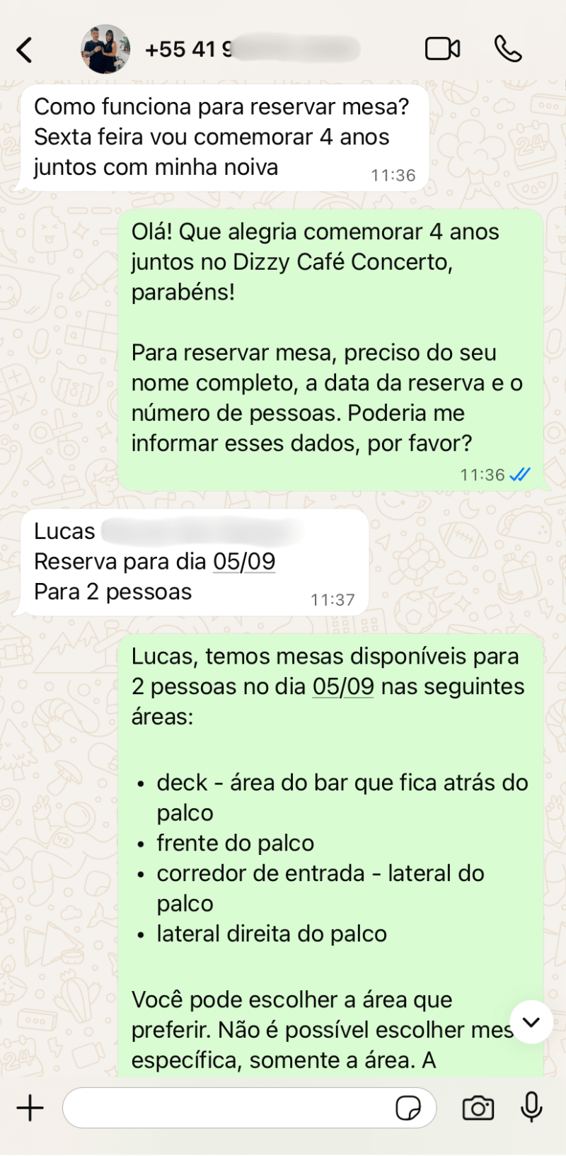 Pedido especial para comemorar 4 anos de noivado
